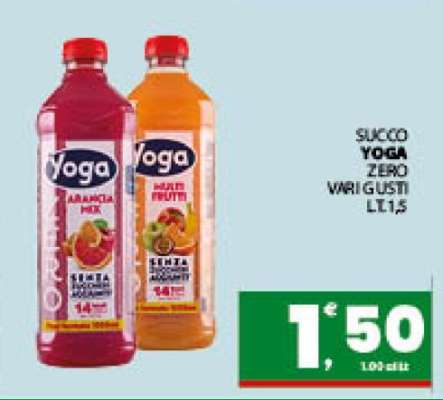 SUCCO YOGA ZERO VARI GUSTI