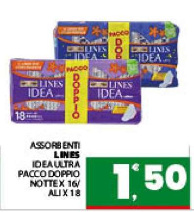 LINES IDEA ULTRA PACCO DOPPIO NOTTE X 16/ALI X 18