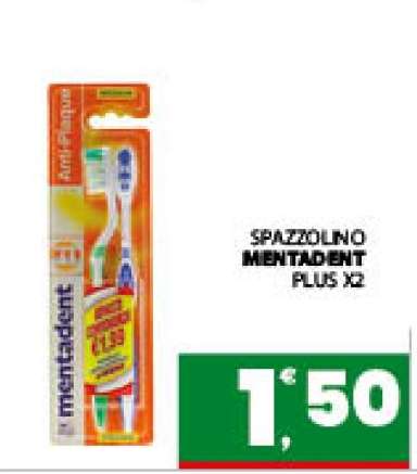 SPAZZOLINO MENTADENT PLUS X2