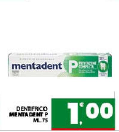 Dentifricio Mentadent P