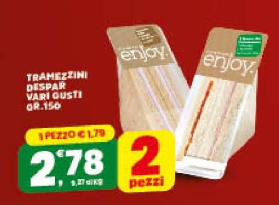 TRAMEZZINI DESPAR VARI GUSTI GR.150