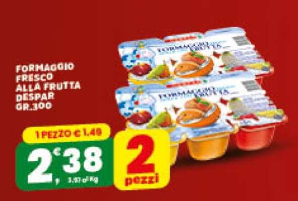FORMAGGIO FRESCO ALLA FRUTTA DESPAR GR.300