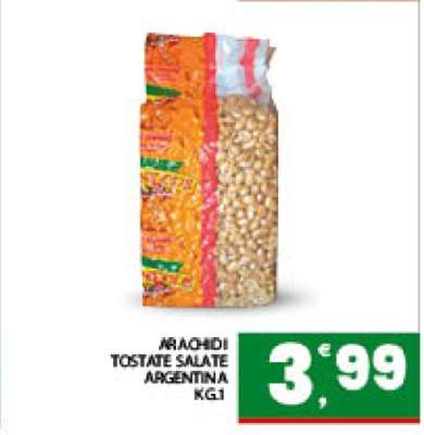 ARACHIDI TOSTATE SALATE ARGENTINA