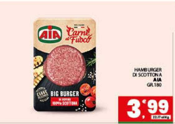 Hamburger Di Scottona