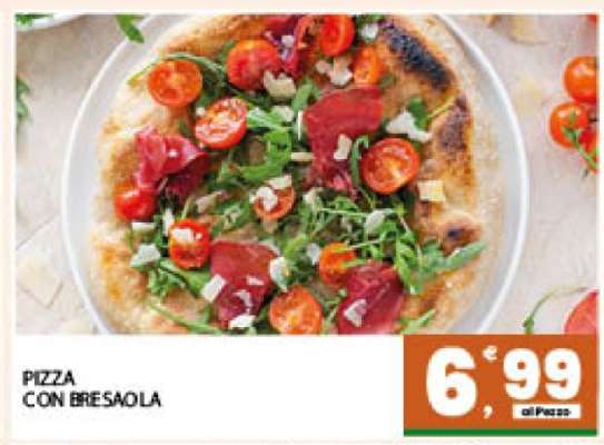 PIZZA CON BRESAOLA