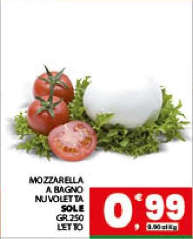 MOZZARELLA A BAGNO NUOVOLETTA