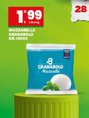MOZZARELLA GRANAROLO GR.100X4
