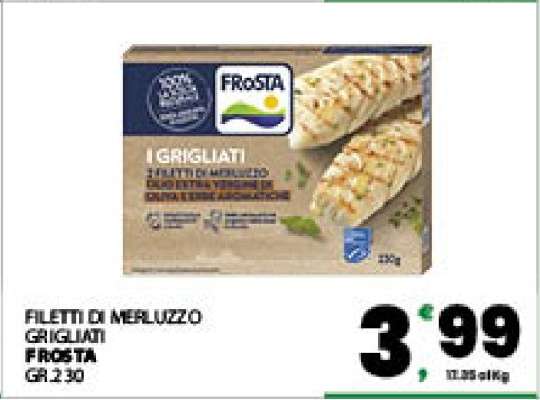 FILETTI DI MERLUZZO GRIGLIATI