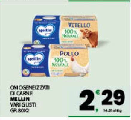 OMOGENEIZZATI DI CARNE MELLIN