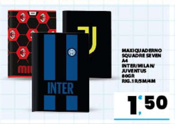 MAXI QUADERNO SQUADRE SEVEN A4