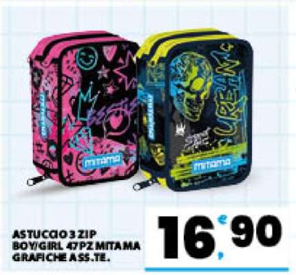 ASTUCCIO 3 ZIP BOY/GIRL 47PZ MITAMA