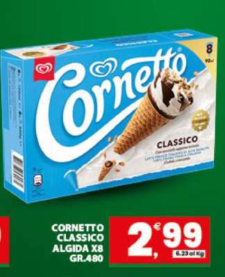 CORNETTO CLASSICO ALGIDA X8