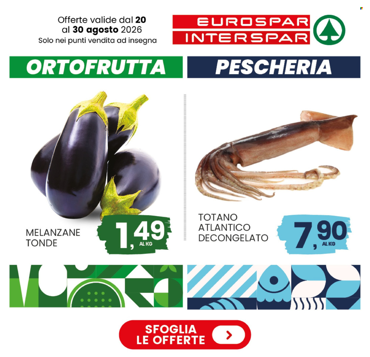 Volantino Eurospar - 20/8/2026 - 30/8/2026. Pagina 1