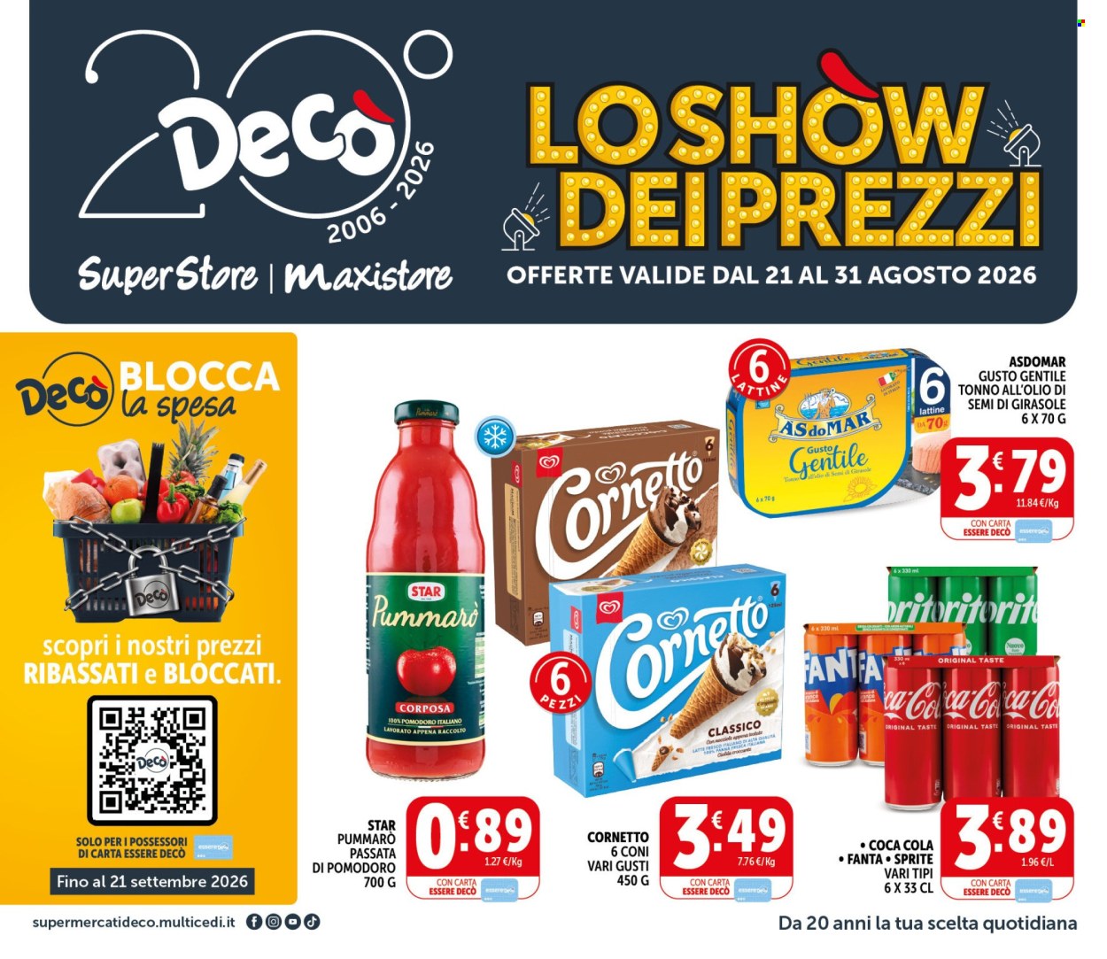 Volantino Deco - 21/8/2026 - 31/8/2026. Pagina 1