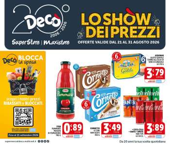Volantino Deco - 21/8/2026 - 31/8/2026.