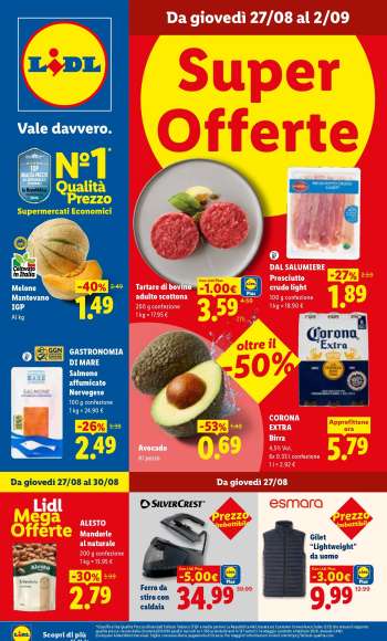 Volantino Lidl - 27/8/2026 - 2/9/2026.