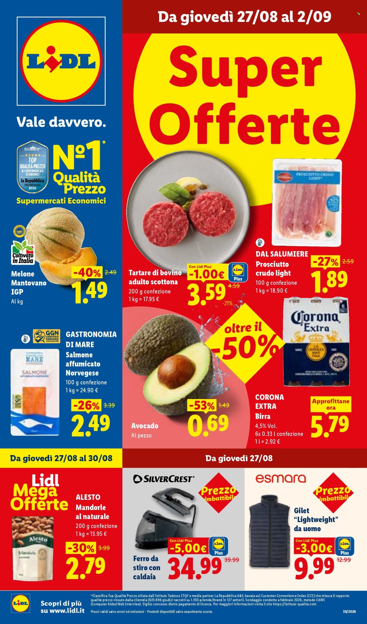 Leták Lidl - 27.8.2026 - 2.9.2026. Strana 1