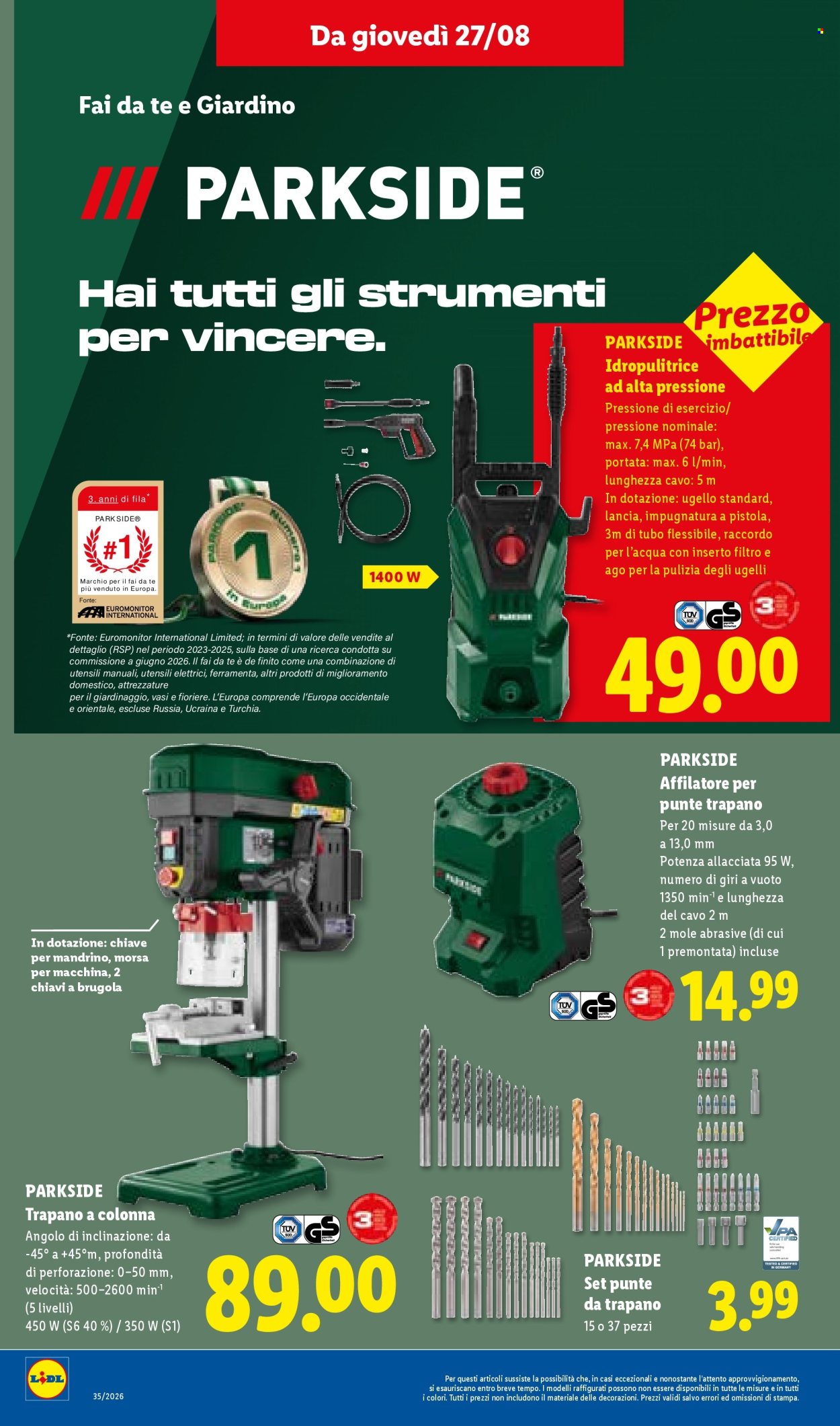 Volantino Lidl - 27/8/2026 - 2/9/2026. Pagina 24