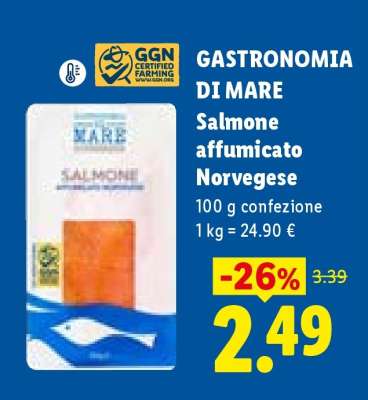 Salmone affumicato norvegese