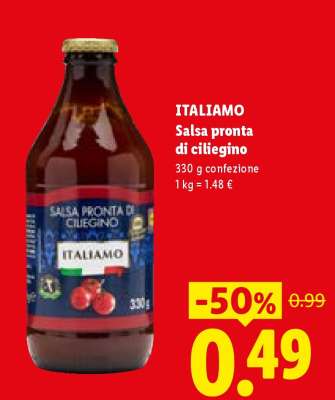 ITALIAMO Salsa pronta di ciliegino