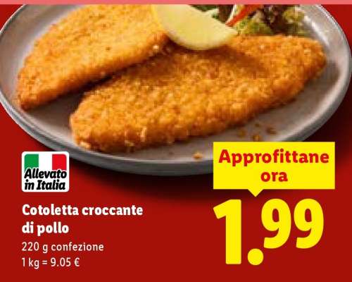Cotoletta croccante di pollo