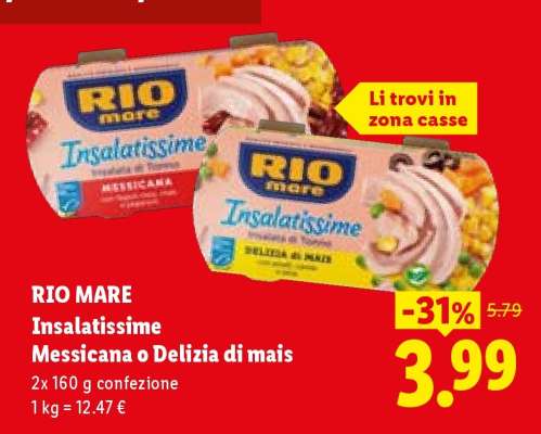 RIO MARE Insalatissime Messicana o Delizia di mais