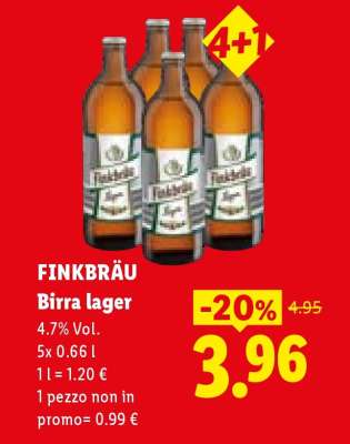 Finkbräu Birra lager