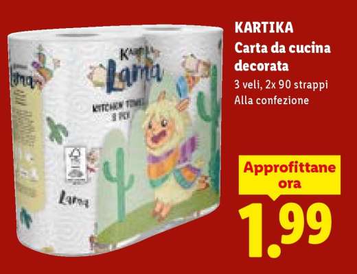 KARTIKA Carta da cucina decorata