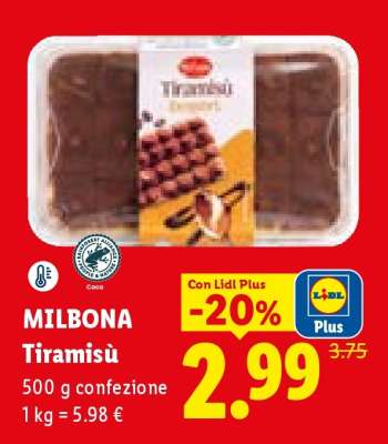 Milbona Tiramisù