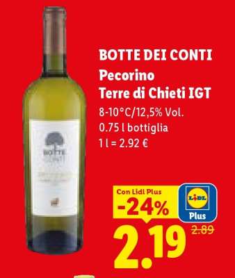 BOTTE DEI CONTI Pecorino Terre di Chieti IGT