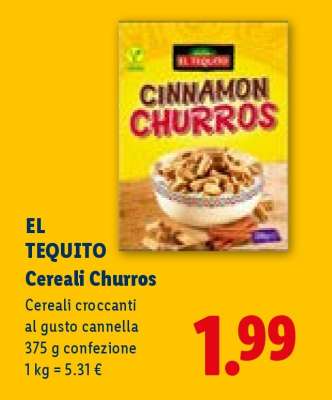 EL TEQUITO Cereali Churros