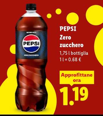 PEPSI Zero zucchero