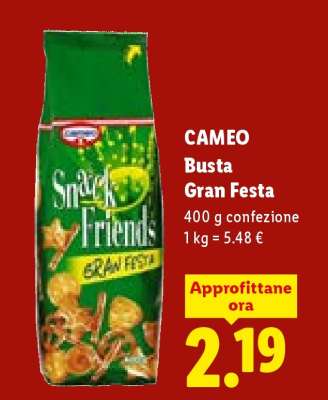 Cameo Busta Gran Festa