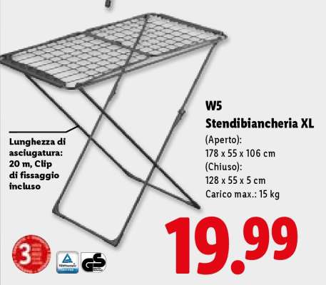W5 Stendibiancheria XL