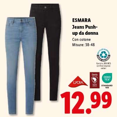 ESMARA Jeans Push-up da donna