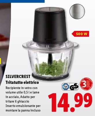 SILVERCREST Tritatutto elettrico