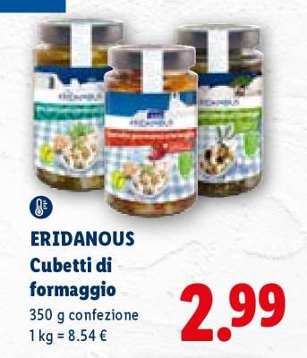 Eridanous Cubetti di formaggio