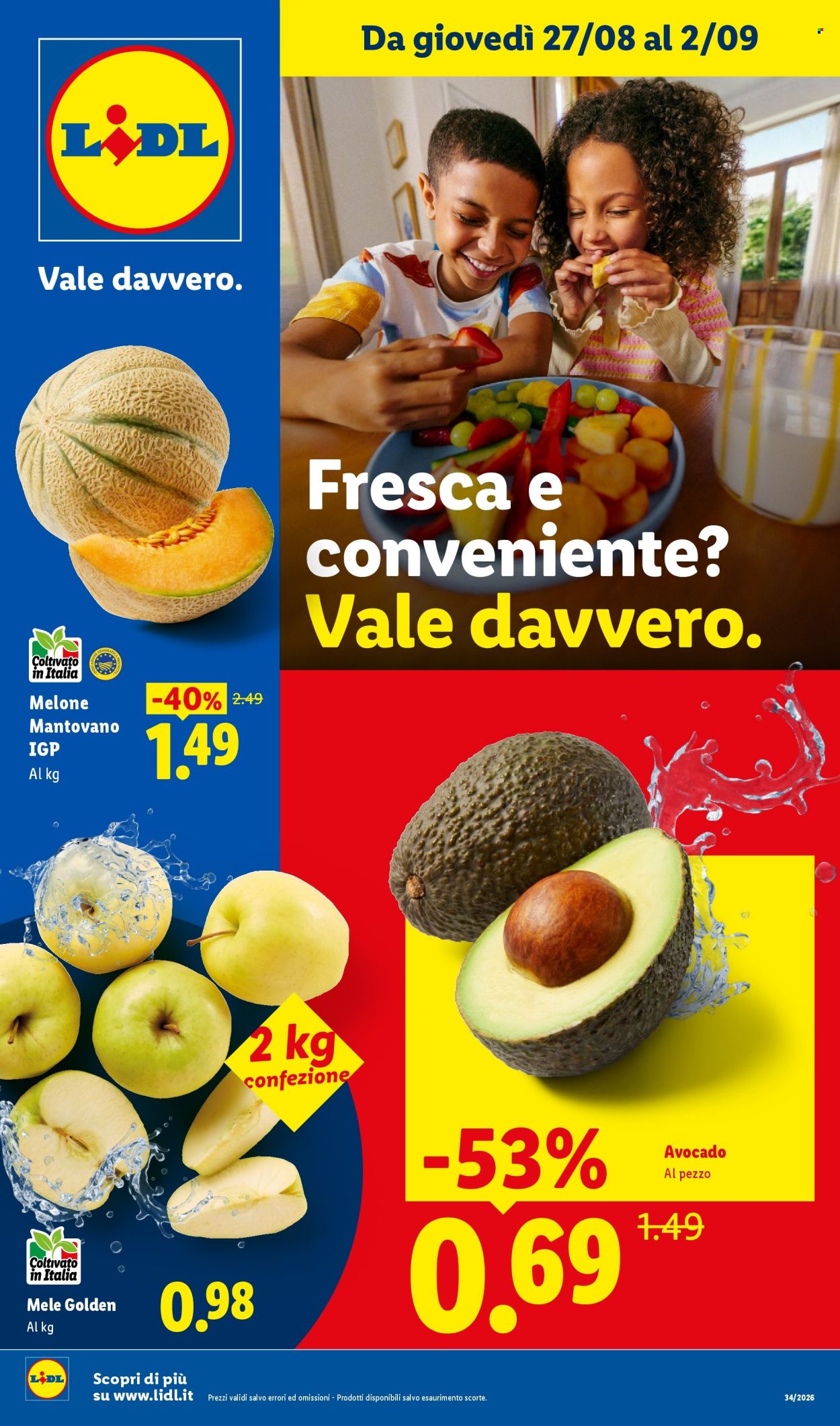 Volantino Lidl - 27/8/2026 - 2/9/2026. Pagina 1
