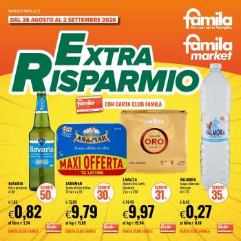 Volantino Famila - 26/8/2026 - 2/9/2026.