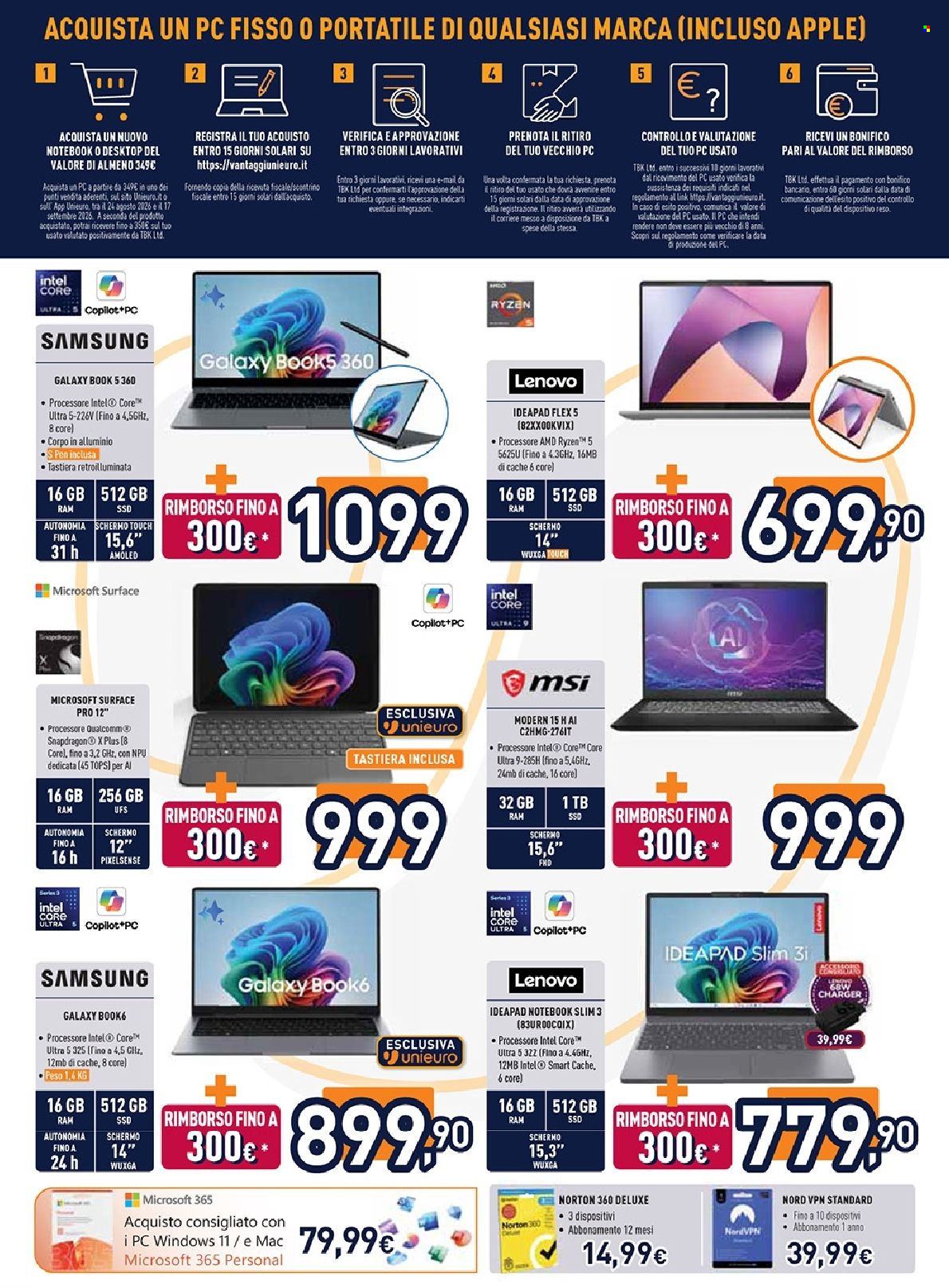 Volantino Unieuro - 24/8/2026 - 6/9/2026. Pagina 2