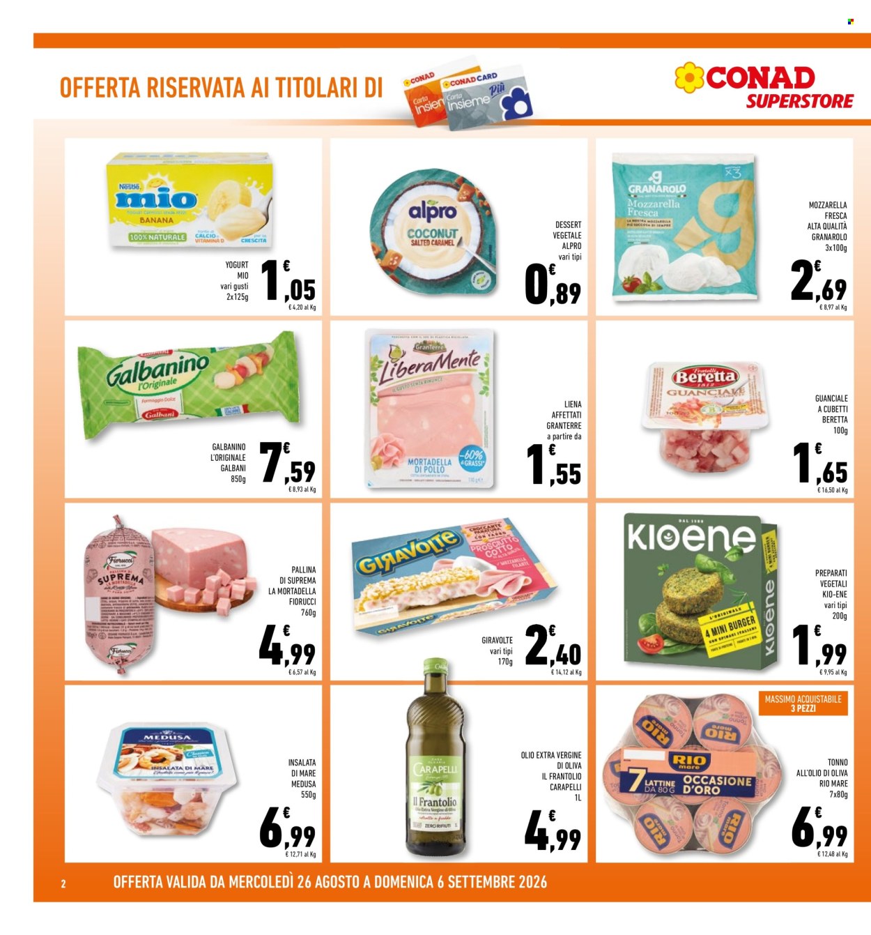 Volantino Conad - 26/8/2026 - 6/9/2026. Pagina 2