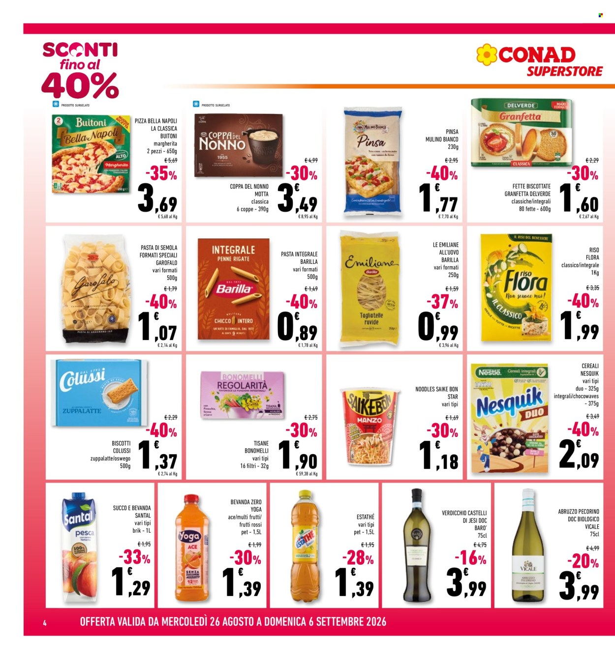 Leták Conad - 26.8.2026 - 6.9.2026. Strana 4