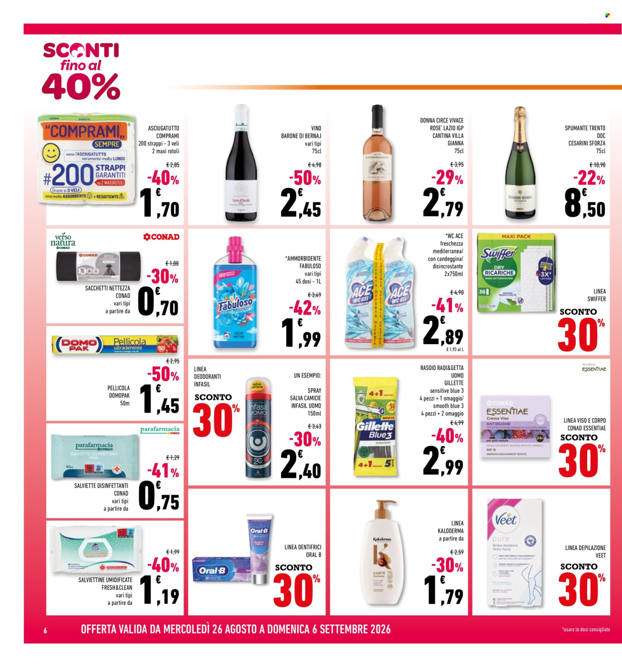 Volantino Conad - 26/8/2026 - 6/9/2026. Pagina 6