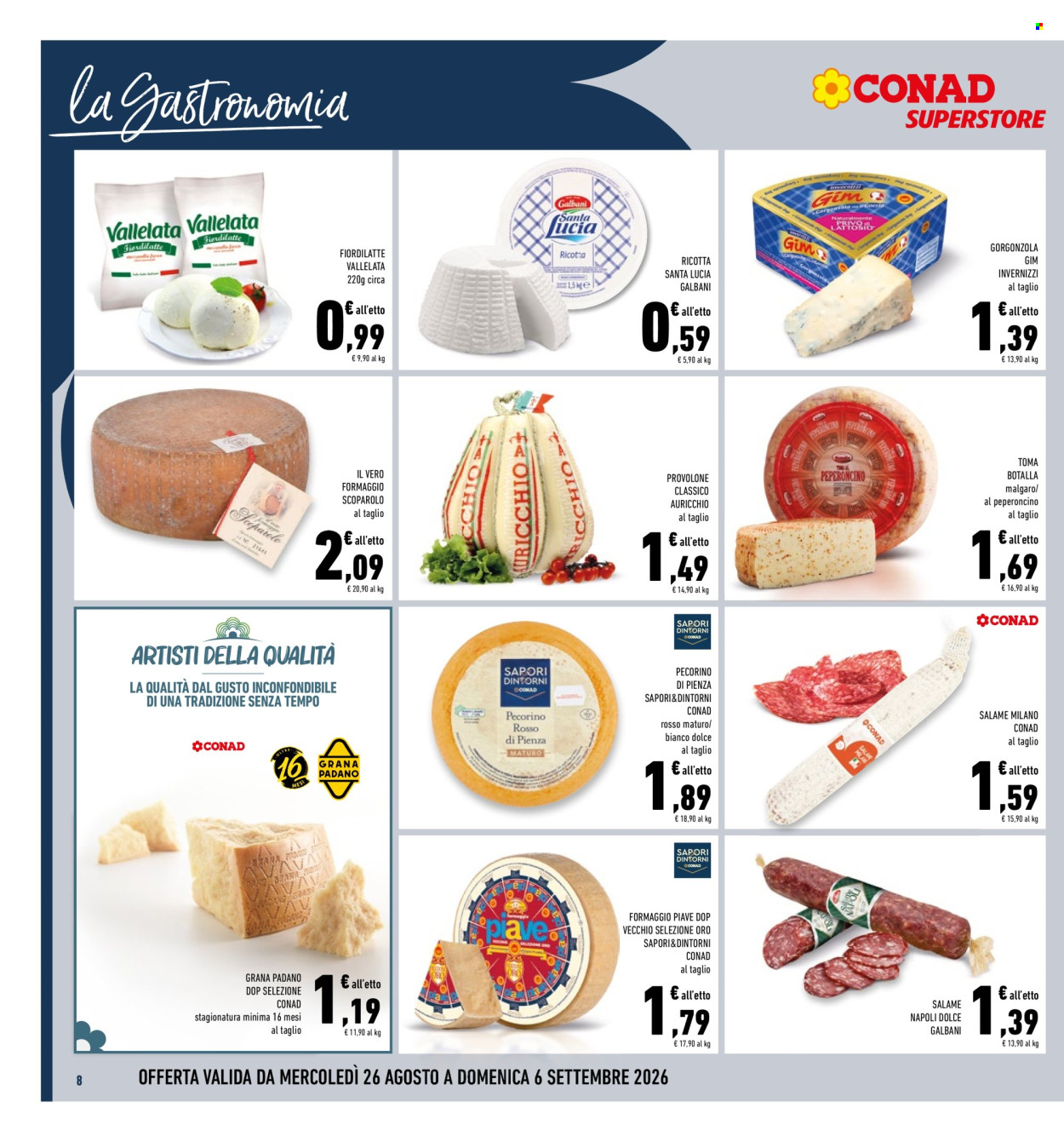 Volantino Conad - 26/8/2026 - 6/9/2026. Pagina 8