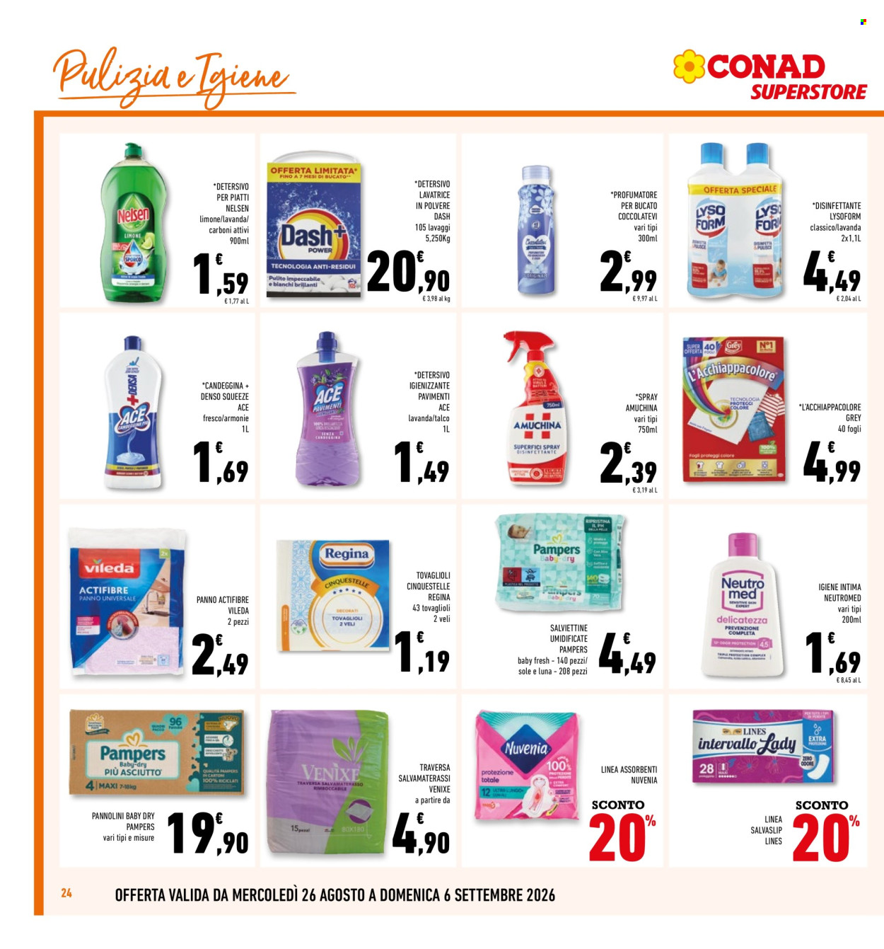Leták Conad - 26.8.2026 - 6.9.2026. Strana 24