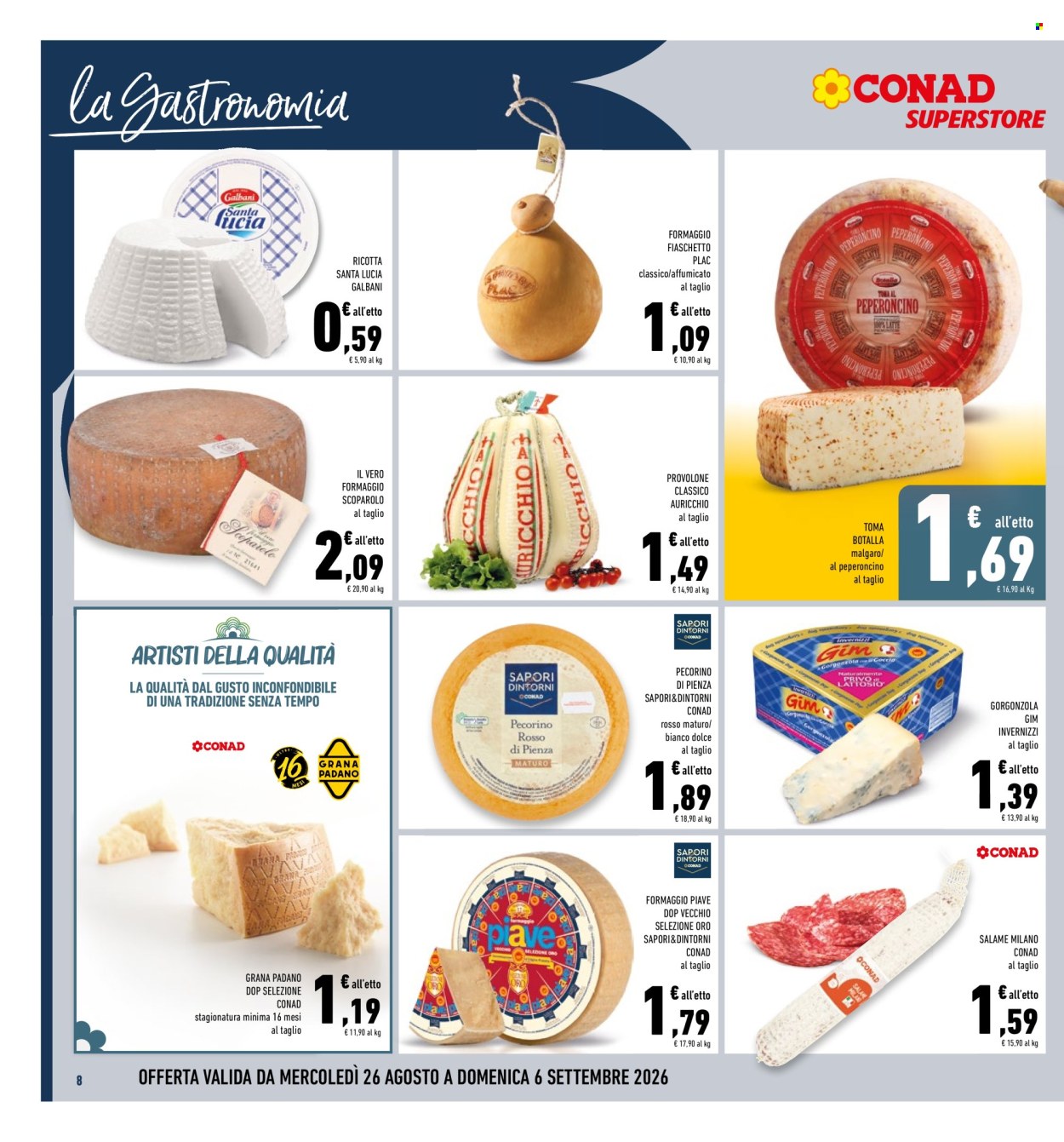 Volantino Conad - 26/8/2026 - 6/9/2026. Pagina 8
