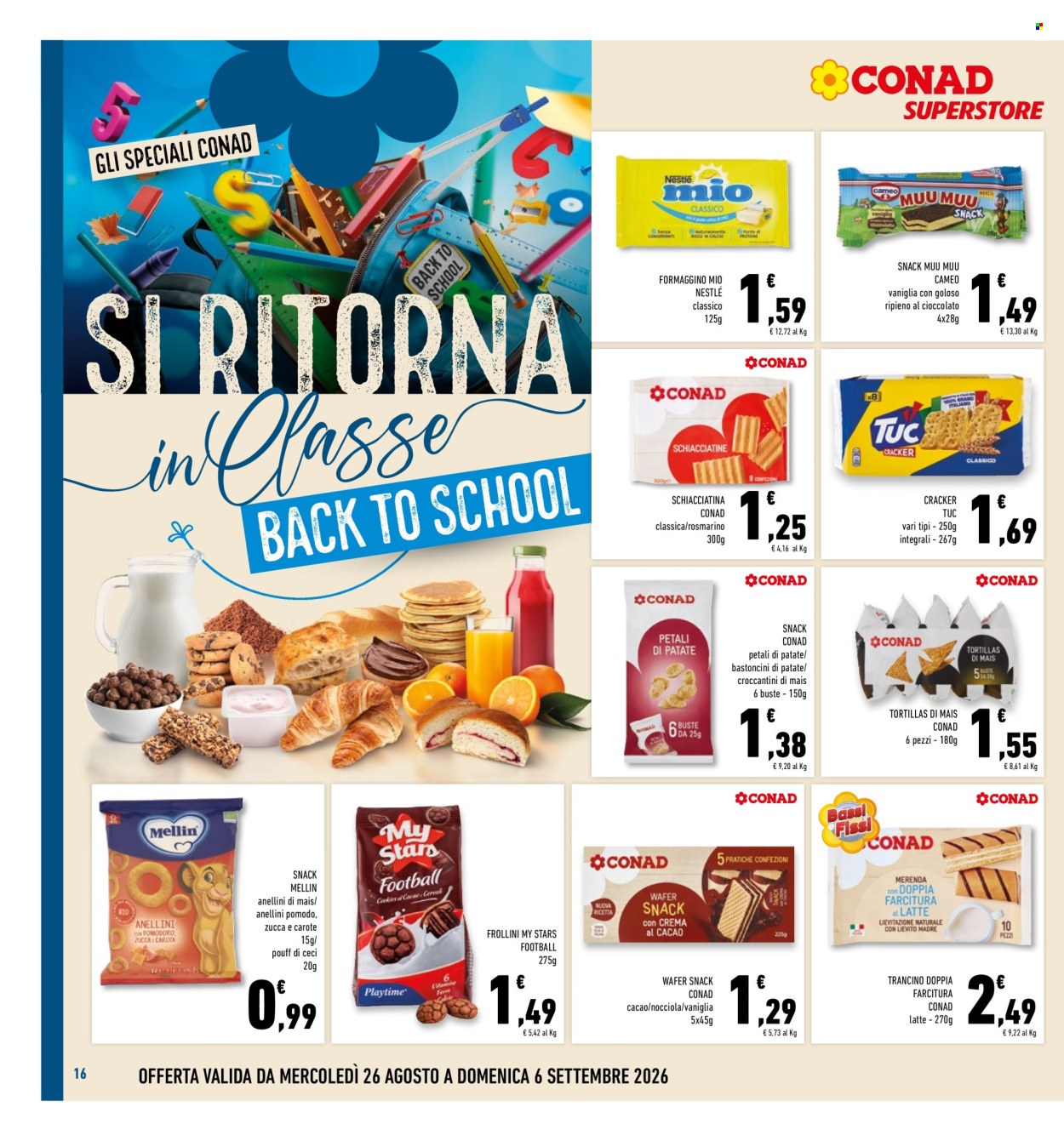 Leták Conad - 26.8.2026 - 6.9.2026. Strana 16