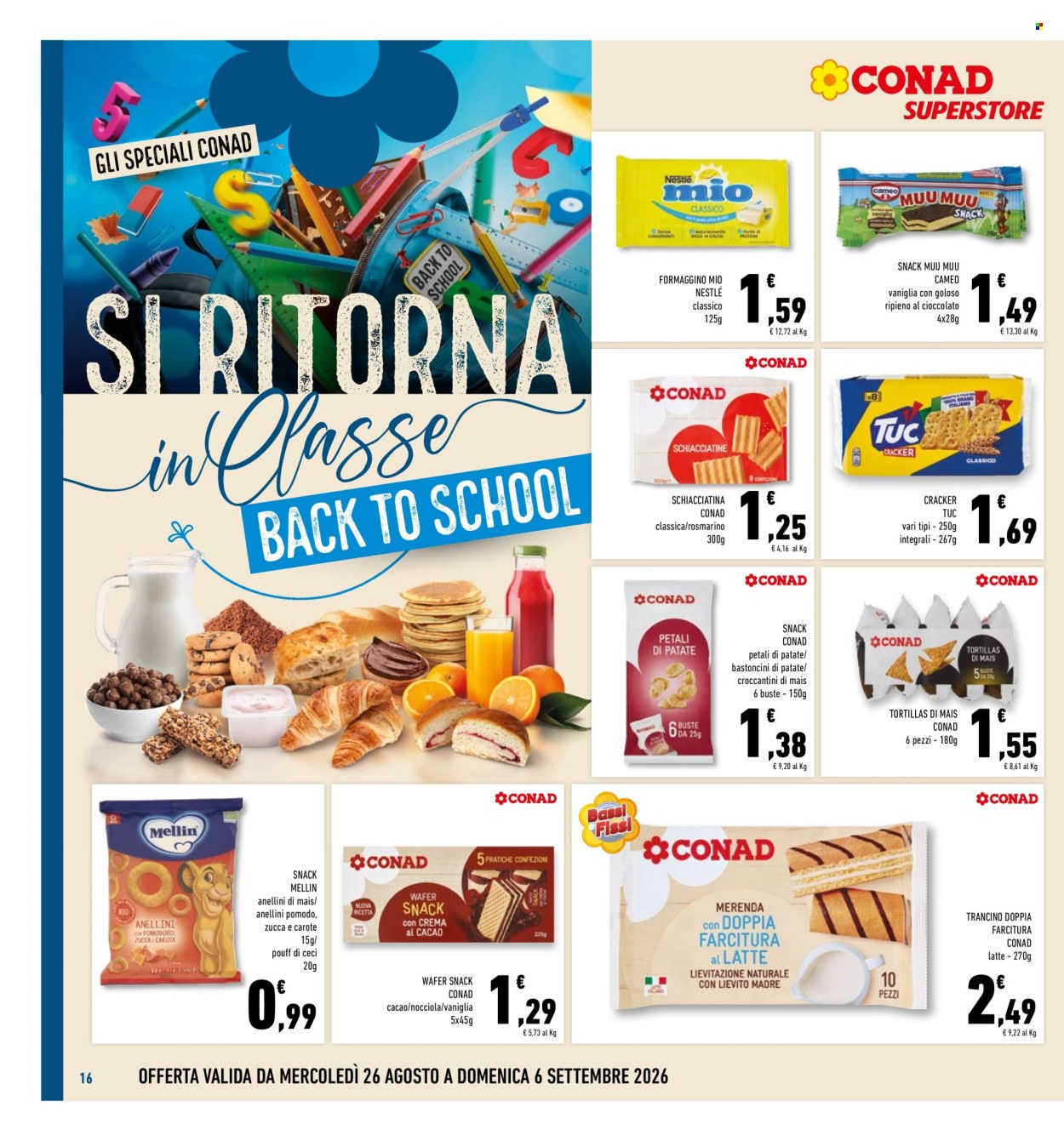 Volantino Conad Superstore - 26/8/2026 - 6/9/2026. Pagina 16