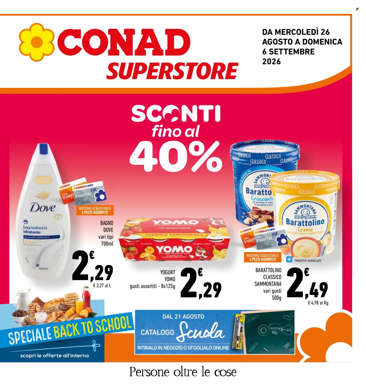 Volantino Conad Superstore - 26/8/2026 - 6/9/2026. Pagina 1