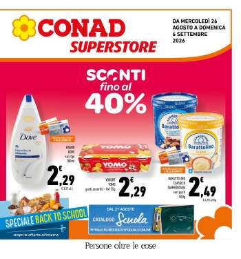 Volantino Conad Superstore - 26/8/2026 - 6/9/2026.